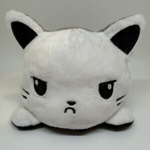 NEMUNEKO CAT REVERSIBLE PLUSH BLACK WHITE CUTE STUFF ANIMAL